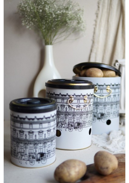 ERB29T9 Patates-Soğan-Sarımsak Saklama Kabı 3 Lü Set, City fiyatları