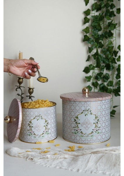 ERB45U7 Ø175, Ø140 Çap Topuz Kulplu 2 Li Set H:125, H:155, Rosy