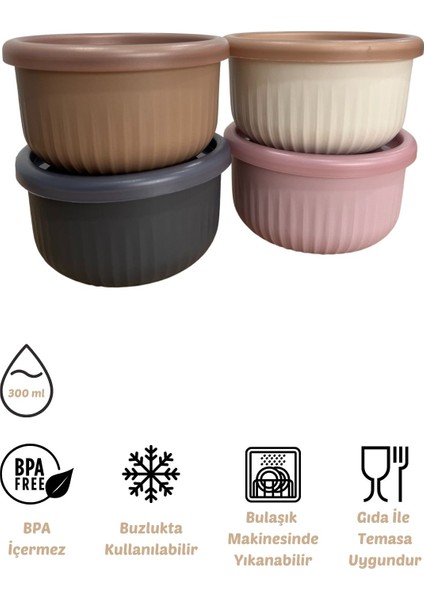 x Vipahmet Vakumlu Saklama Kabı 4'lü Set, 0,30 Lt fiyatları