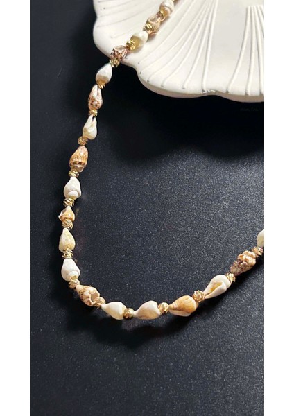 Deniz Kabuğu Kolye 425, Bej - Beyaz indirimleri