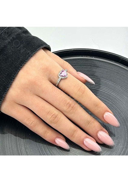 Zirkon Taşlı, Pan Yüzük 74, Kasa Gümüş Renk, Ayarlanabilir fiyatları