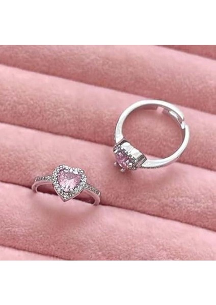 Zirkon Taşlı, Pan Yüzük 74, Kasa Gümüş Renk, Ayarlanabilir fırsatları