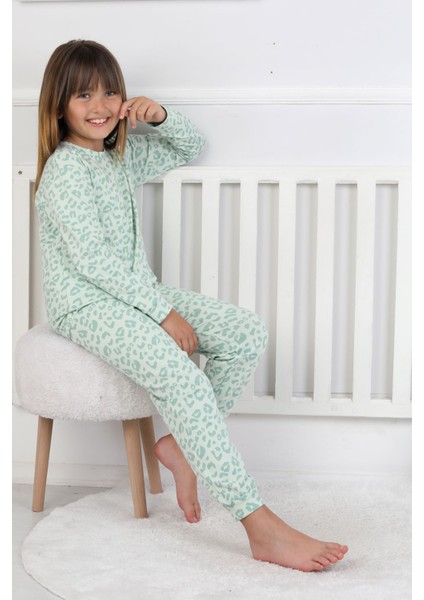 Minik Uyku Avcısı - Vahşi Rahatlık Serisi Leopar Desenli Kız Çocuk Pijama Takımı fiyatları