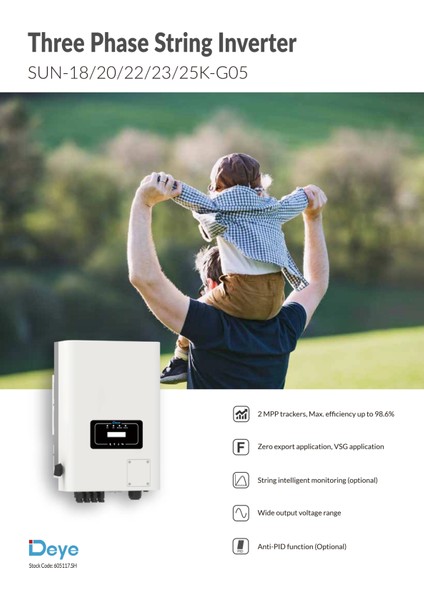 20KW Trifaze On-Grid String Inverter modelleri