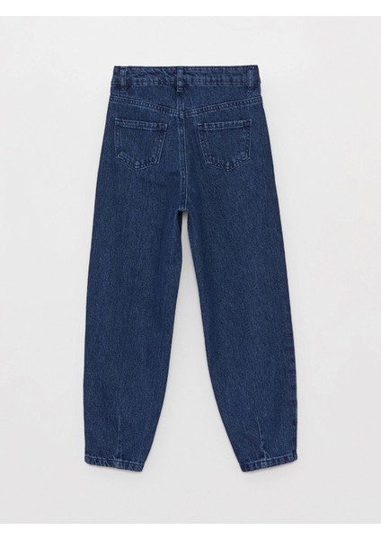 Lcw Kids Indigo Mom Fit Kız Çocuk Jean Pantolon modelleri