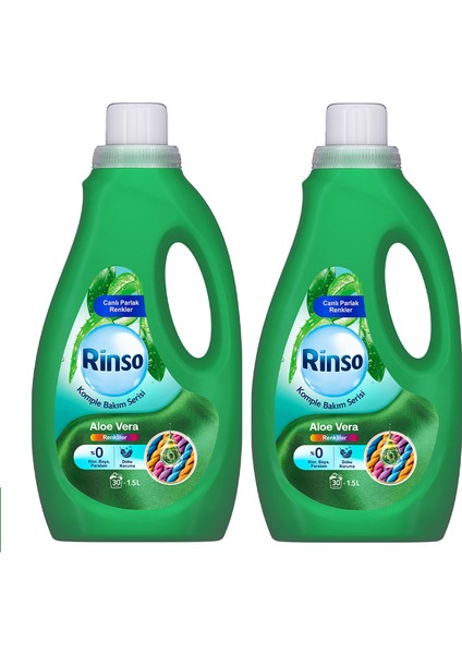 Sıvı Çamaşır Deterjanı Komple Bakım Serisi Aloe Vera Renkliler Için 1.5 L X2 fiyatları