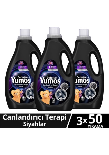 Sıvı Bakım Deterjanı Canlandırıcı Terapi Siyahlar 50 Yıkama 2500 ml X3