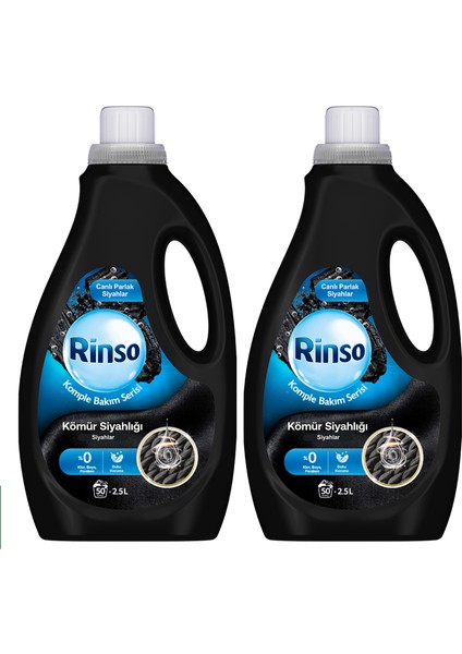 Sıvı Çamaşır Deterjanı Komple Bakım Serisi Kömür Siyahlığı Siyahlar 2.5 L X2 fiyatları