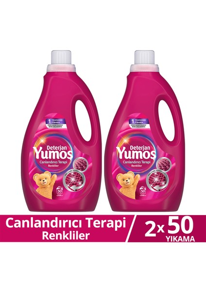 Sıvı Bakım Deterjanı Canlandırıcı Terapi Renkliler 50 Yıkama 2500 ml X2