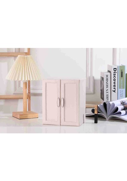 Dışı Deri Içi Kadife 5 Çekmeceli Takı Bijuteri Mücevher Kutusu Organizer Düzenleyici Pembe Ithal Ürün fırsatları