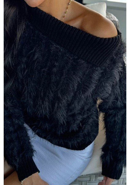 Yaka Detaylı Sakallı Triko Kazak P-00017982 fiyatları