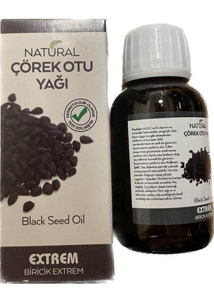 Natural Organik Canlandırıcı Çörek Otu Saç ve Cilt Bakım Yağı 50ML