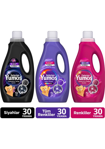 Sıvı Deterjan Renkliler 1500 ml X1 Siyahlar 1500 ml X1 Yoğun Terapi Tüm Renkliler 1500 ml X1