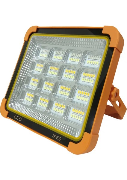 200W Solar Güneş Enerili Şarjlı Taşınabilir LED Projektör