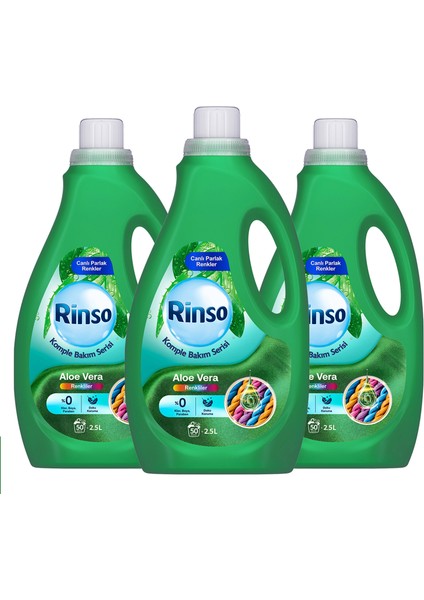 Sıvı Çamaşır Deterjanı Komple Bakım Serisi Aloe Vera Renkliler Için 2.5 L X3 fiyatları