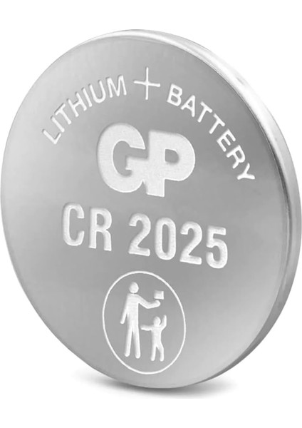 Batteries CR2025 2025 Boy Lityum Düğme Pil, 3 Volt, Tekli Kart