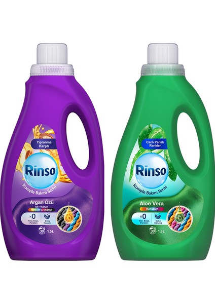 Sıvı Argan Özü Renkliler ve Siyahlar 1.5l X1 + Rinso Sıvı Aloe Vera Renkliler 1.5l X1 fiyatları
