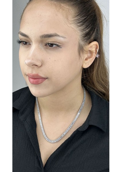 Su Yolu, Zikon Taşlı, Paslanmaz Çelik Kolye 106, Üst Kalite Vıp Ürün