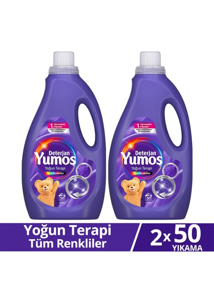 Sıvı Bakım Deterjanı Yoğun Terapi Tüm Renkliler 50 Yıkama 2500 ml X2