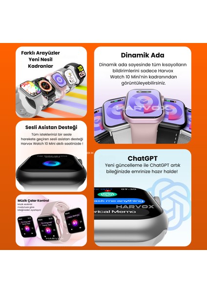 Watch 10 Mini Akıllı Saat Hediye Dolu Kutu Içeriği 3 Kordon ve Bileklik fırsatları