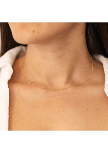 Zamansız Stil ve Yüksek Kalite 333 Altın Panzer Kette 38CM Uzunluk ile Ellen K'dan modelleri