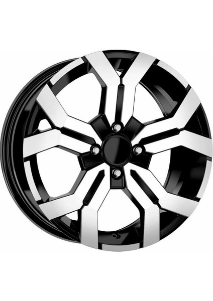 BK-5788 7*16 5*108 ET35 65.1 Black Machıned Xl