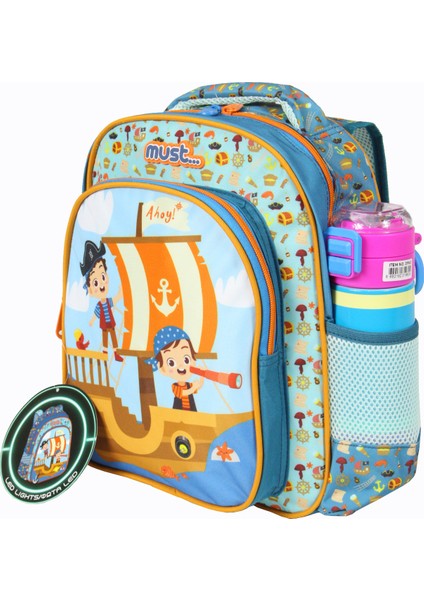 585001 Mavi Korsan Gemisi Anaokulu Sırt Çantası-Mavi