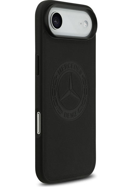 iPhone 17 Air Kılıf Mercedes Benz Lisanslı M-Safe Şarj Hakiki Deri Nostaljik Yıldız Dizayn Siyah indirimleri
