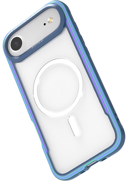 iPhone 17 Air Uyumlu Kılıf M-Safe Şarjlı Airbagli Raptic Shield Serisi Şeffaf Kapak Colorful indirimleri