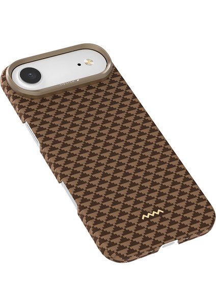 iPhone 17 Air Uyumlu Kılıf M-Safe Şarj Özellikli Raptic Aramid Skin Origin Serisi Kapak Kahverengi modelleri