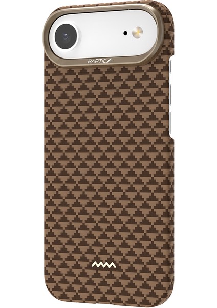 iPhone 17 Air Uyumlu Kılıf M-Safe Şarj Özellikli Raptic Aramid Skin Origin Serisi Kapak Kahverengi fırsatları