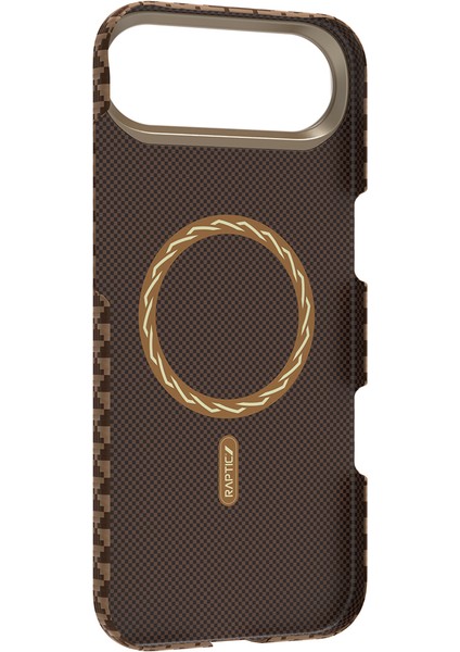 iPhone 17 Air Uyumlu Kılıf M-Safe Şarj Özellikli Raptic Aramid Skin Origin Serisi Kapak Kahverengi indirimleri