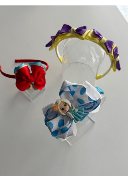 Kız Çocuk Saç Taçı 3'lü Set – Renkli, Şirin ve Rahat Modeller