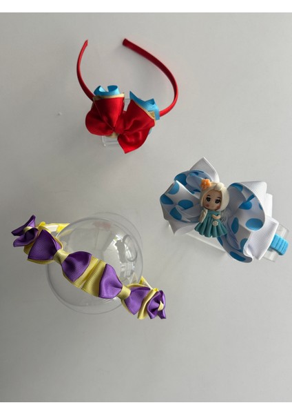 Kız Çocuk Saç Taçı 3'lü Set – Renkli, Şirin ve Rahat Modeller