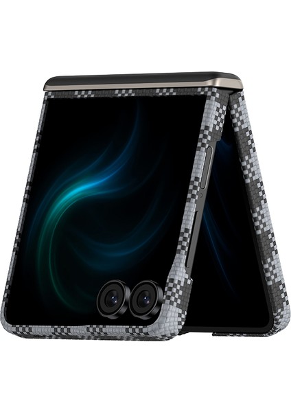 Galaxy Z Flip 7 Uyumlu Kılıf M-Safe Özellikli Ekose Benks Armorair Armorvichy Kevlar Kapak Siyah fiyatları
