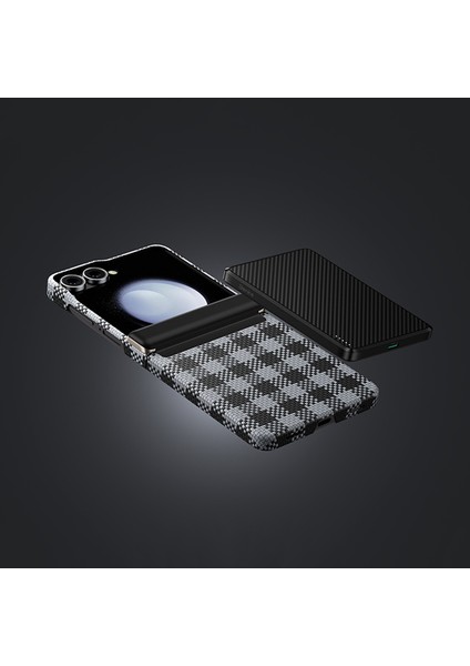 Galaxy Z Flip 7 Uyumlu Kılıf M-Safe Özellikli Ekose Benks Armorair Armorvichy Kevlar Kapak Siyah indirimleri