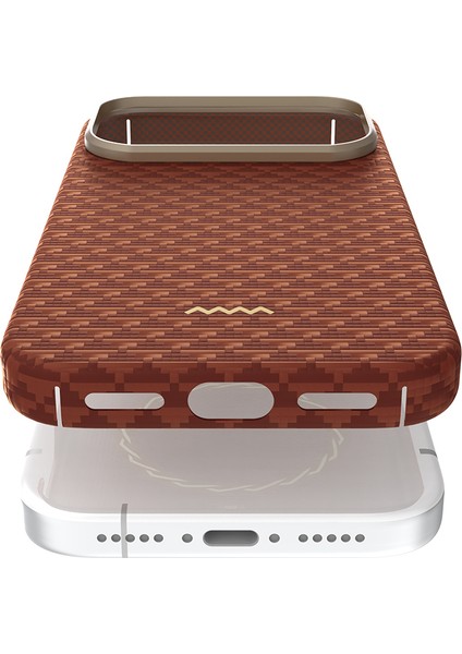 iPhone 17 Pro Uyumlu Kılıf M-Safe Şarj Özellikli Raptic Aramid Skin Origin Serisi Kapak Kırmızı indirimleri