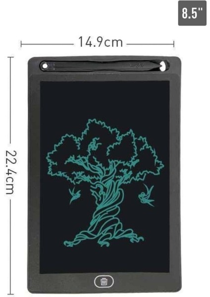Writing Tablet 8.5 Inç LCD Dijital Kalemli Çizim Yazı Tahtası Grafik Not Yazma Eğitim Tableti Cks3 fiyatları