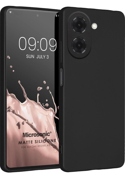 Matte Silicone Xiaomi Redmi A5 4g Kılıf Siyah
