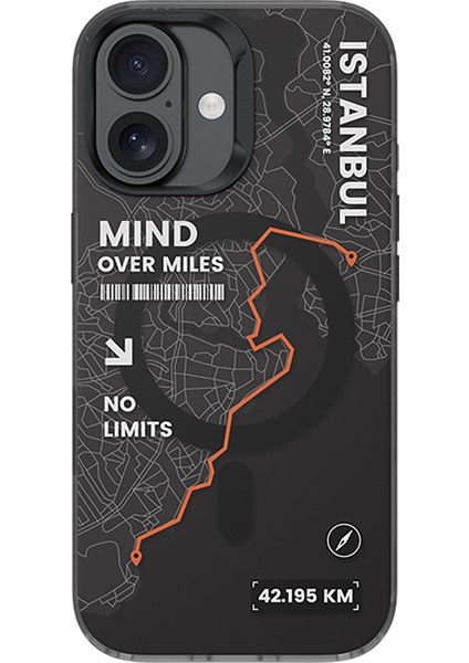 iPhone 17 Uyumlu Kılıf M-Safe Şarj Özellikli Benks City Serisi Kapak Siyah-Turuncu