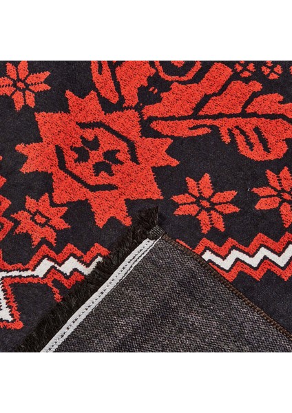 Soft Ruby Afgan Desenli Halı - Kırmızı - 160X230 cm indirimleri