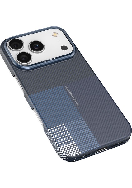 iPhone 17 Pro Uyumlu Kılıf M-Safe Şarj Özellikli Raptic Aramid Skin Transform Serisi Kapak Mavi modelleri