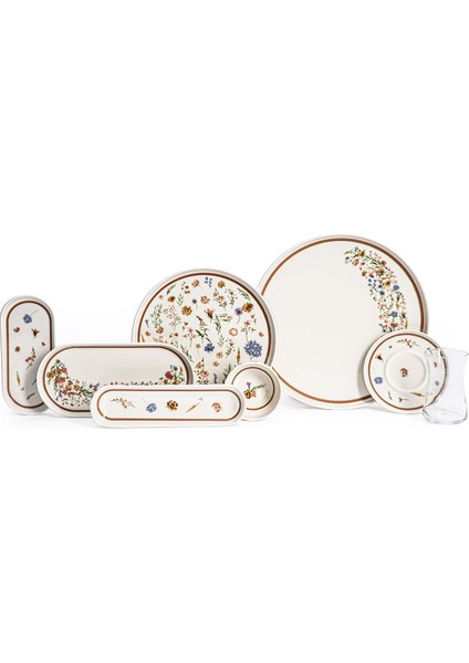 Daisy 6 Kişilik 28 Parça Kahvaltı Takımı