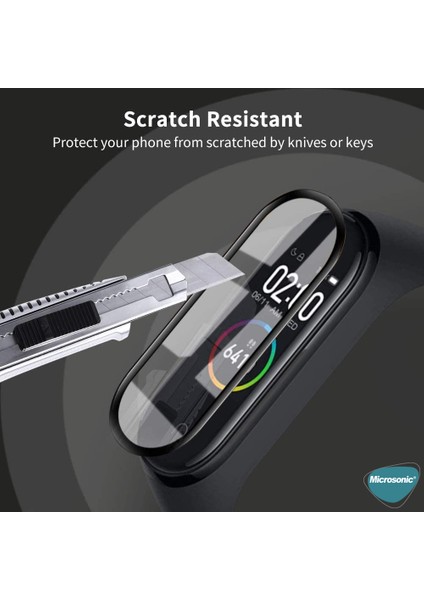 Xiaomi Smart Band 10 Tam Kaplayan Nano Cam Ekran Koruyucu Siyah modelleri