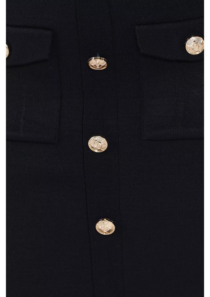 Düğme Detaylı Hırka Etek Triko Ikili Takım P-00017973 fırsatları