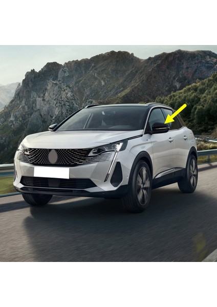 Peugeot 3008 2021-2023 Sol Dış Dikiz Aynası Üst Kapağı