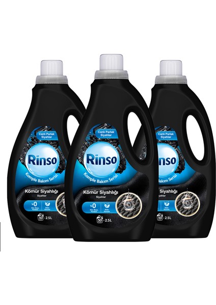 Sıvı Çamaşır Deterjanı Komple Bakım Serisi Kömür Siyahlığı Siyahlar 2.5 L X3 fiyatları