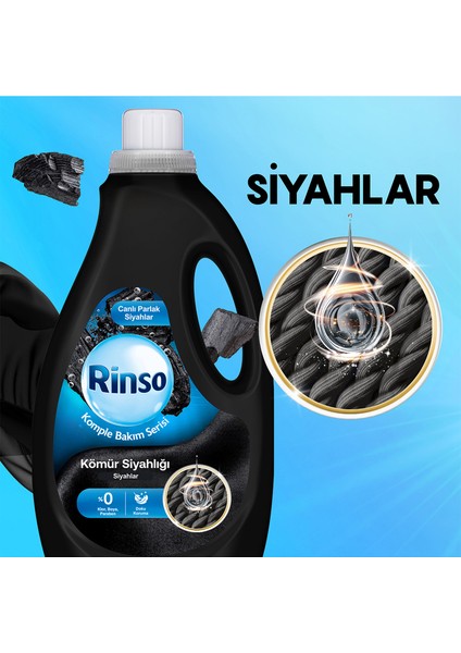 Sıvı Çamaşır Deterjanı Komple Bakım Serisi Kömür Siyahlığı Siyahlar 2.5 L X3 fırsatları