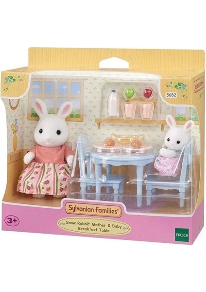 Nessiworld 5682 Kar Tavşanı Anne ve Bebek Kahvaltı Seti 3 Yaş