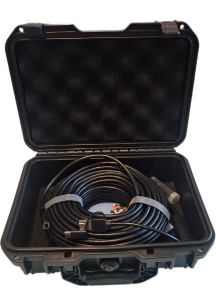 Endoskop Yılan Video Kamera Led'li 10 Metre Çantalı Sert Esnek Kablo